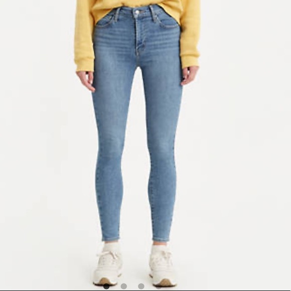 Levi 710’s Super Skinny Mid Rise Jeans w/ Knee Rip - Picture 1 of 3